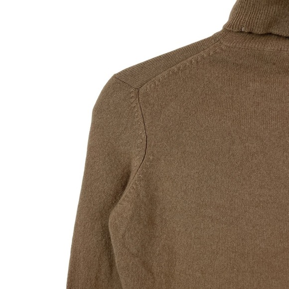 Ralph Lauren Purple Label Cashmere Turtleneck Pullover Sweater Brown Size M - Picture 4 of 9